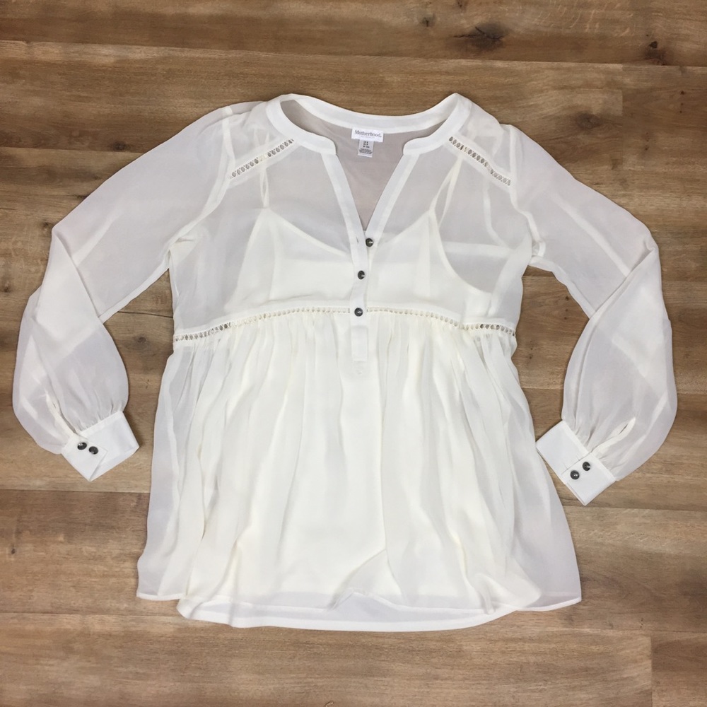 Motherhood Maternity White Blouse - S